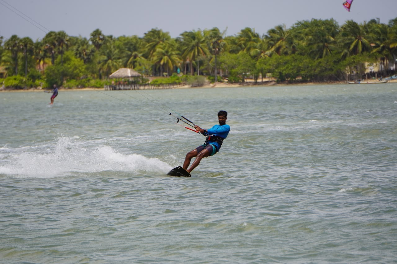 Kalpitiya Lagoon flat water surface