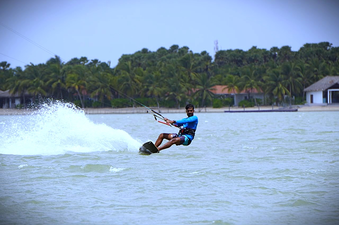 Kitesurf coaching session